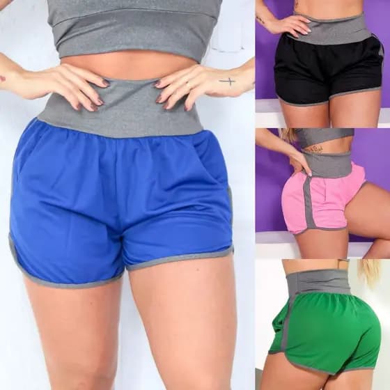 Short Running para Academia e Treinos Confortável Dry Fit Seca Rápido com Bolsos Laterais Promoção