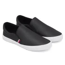 Tênis Iate Slip on Calce Fácil Original Hype Shoes Com Tira Lateral - Preto - Unissex