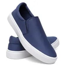 Sapatênis Iate Casual Tênis Slip on Calce Fácil - Esporte Fino - Azul - Unissex