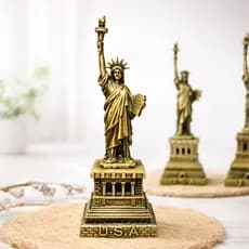 Estátua da Liberdade 25cm Metal Miniatura Decorativa Nova York