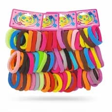 Kit 72 Xuxinhas Elástico para Cabelo Colorido Rabicó Meia Feminino Infantil