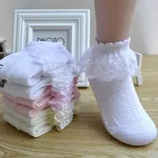 Meias de raia para meninas Meias de rack para princesas japonesas Meias de algodão versátil Meias de dança para crianças