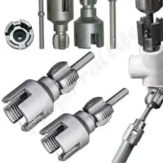 2025 Ferramenta de Corte de Rosca de Tubo, Kit de Rosqueador de Tubo PVC Compatível com Furadeira Elétrica, Fabricante d