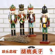 Soldado de Fantoche Quebra-Nozes de 30cm Decoração Criativa Ornamento Presente em Estoque