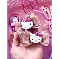 Parzinho Hello Kitty meninas/Laços infantil no bico de pato