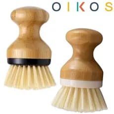 Escova de Limpeza Redonda Com Pegada De Bambu Sustentável Oikos