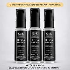 Elixir capilar e corporal | brilho intenso | Mix de óleo capilar e Corporal Perfumado e Marcante