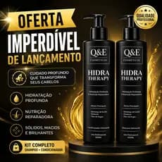 Kit Shampoo e Condicionador 500 ml Hidratação e brilho intenso! Kit profissional que recupera seus cabelo!
