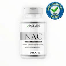 NAC N-Acetil L-Cisteína 600mg D'Seven Supplements – 60 Cápsulas