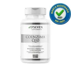 Coenzima Q10 CoQ10 500mg D'Seven Supplements 60 Cápsulas Antioxidante Puro