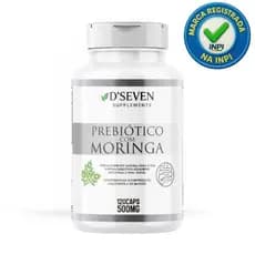 Prebiótico Com M0ringa Pura Original D'Seven 120 Cápsulas Flora Intestinal