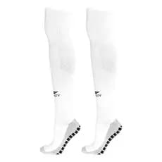 Meião Penalty Futebol Juvenil Grip Max 657 Antiderrapante Cor Branco Tamanho 33/38
