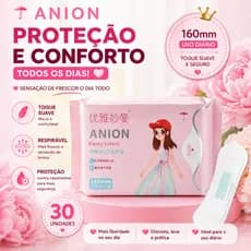 Protetor Diário Absorvente Feminino Ultra Fino16cm  Suave Respirável Conforto Diário Pacote com 30UN