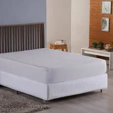 Capa de Colchão Impermeável Casal Padrão Matelado 170 Fios Protetor Protetora Box Com Elástico