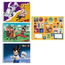 Caderno de Cartografia e Desenho Dragon Ball Z Sortido | Escolar, Criativo e Resistente