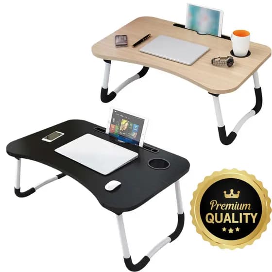 Mesa Portatil Notebook Multiuso Ajustavel Compacta Laptop Escritorio Branco ou Preto