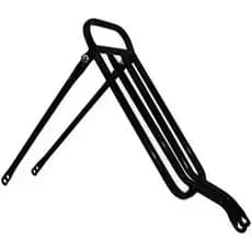 Bagageiro Para Bicicleta Aro 20 A 26 Garupa Reta Aço Tubular Preto