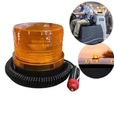 Giroflex Ambâr Sinalizador Amarelo Carro Guincho Máquina Empilhadeira Resgate 12V Bivolt Imã Alerta Polícia