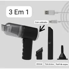 Mini Aspirador De Pó 3 em 1 a Vacuo Usb Portátil Recarregavel  mini Aspirador  de pó portátil prático