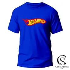 Camiseta / Camisa Adulto Unissex Hot Wheels  em Algodão