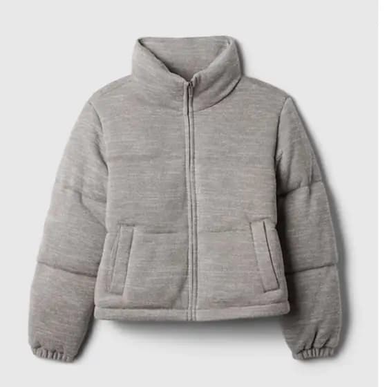 Jaqueta Feminina Puffer Gap Peluciada Tendência Outono & Inverno 2026 / Moda Feminina  / Jaqueta De Frio