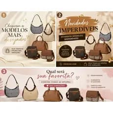 Bolsa Feminina Com Alça De Ombro Alça Transversal