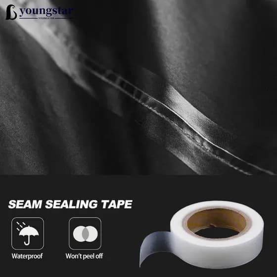 YOUNGSTAR 20m/roll Seam Sealing Tape Fita De Vedação A Quente Fusão À Prova D'água Reparo De Tecido Revestida PU Tenda De Camping F4V1