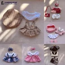 Macacão De Boneca De Algodão , 20CM , Desenho Animado , Pelúcia , Roupa De Substituição , Vestido , Acessórios De Casa D