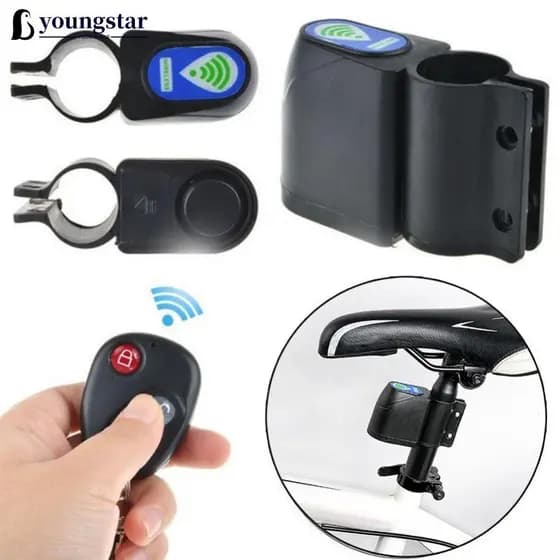 YOUNGSTAR Dispositivo De Alarme De Bicicleta Com Controle Remoto Sem Fio , Sistema De Sensor De Vibração Antirroubo , De
