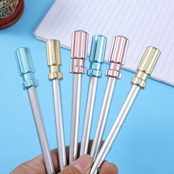 Caneta Criativa Chave De Fenda Gel Ferramentas Estilo Escrita Estudante Esferográfica Divertida Escritório Assinatura
