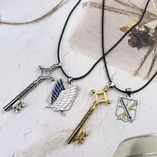 Anime Ataque Em Titã Liga Colar Asas Da Liberdade Personalizado Shingeki Pingente No Kyojin Corrente De Couro Homem Mulh