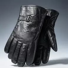 Luvas Retrô de Couro para Motocicleta / Luvas Impermeáveis para Moto