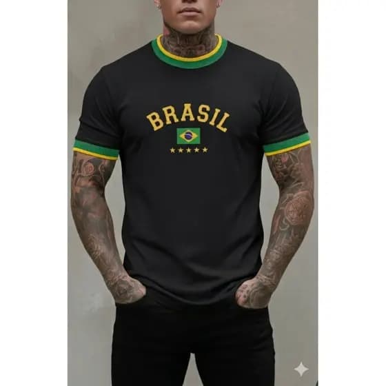 Camiseta Estampada Brasil 2.0