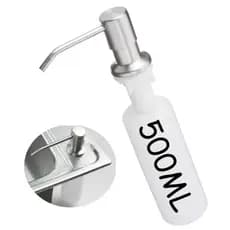 Dispenser Detergente/Dosador Cozinha Porta Sabonete Liquido Embutir 500 ml