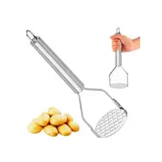 Kit 4 Amassador Espremedor de Batatas, Cenoura e Mandioquinha em Aço Inox Cabo Reforçado