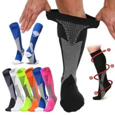 Meias Esportivas De Compressão Unissex – Academia , Corrida , Ciclismo, Alívio Dor e Cansaço