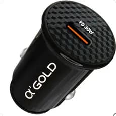 Carregador Veicular Turbo 30W USB-C PD 3.0 USB Duplo Rápido Automotivo Samsung Xiaomi iPhone Android