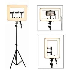Ring Light LED 18" 36W Tripé 210cm 3 Suportes Celular Controle Remoto 3 Cores TikTok Live Maquiagem