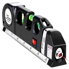 Nível Digital PRO 4 com Laser e Trena de 2.5m - Ferramenta Multiuso para Alinhamento de Objetos