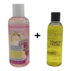 Removedor De Make E Um Tonico Facial Pra Pele Sensível, (2 Produtos).Kiss Beauty