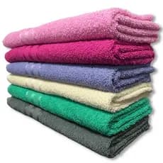 Pack com 6 Toalha Banho Algodão 70x140cm 320g - ótima absorção, 100% Algodão