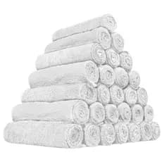 Kit 10pçs Toalha Para Cabelo 100% Algodão 45x70cm Alta Absorção Salão De Beleza