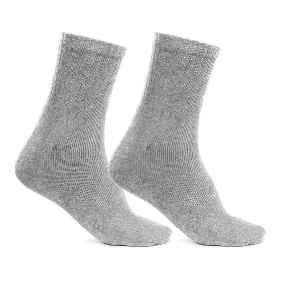 Kit 12 Pares Meia Masculina Cinza Algodão Atacado Revenda