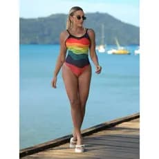 Bory Maio De Alcinha Body Maio Costa Nua Bore Estampado