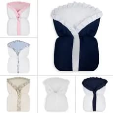 Saco de Dormir Bebê com ZÍPER e ELÁSTICO para o Frio Inverno em Tecido 100% Algodão Estampado Liso