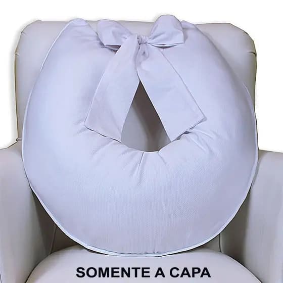 Capa De Almofada Amamentação Com Laço 100% Algodão