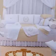 Kit Bicama 6 Peças Cama Babá Várias Estampas 100% Algodão