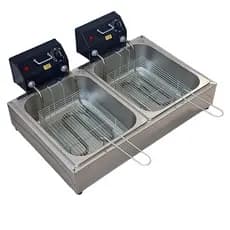 Fritadeira Elétrica 12 litros 2 cubas Profissional 15 cm profundidade OFERTA