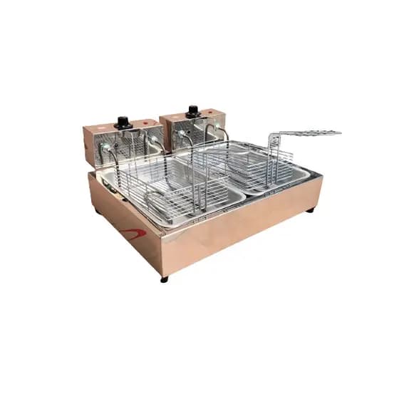 Fritadeira elétrica 6 litros 2 cubas de alumínio OFERTA