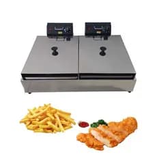 Fritadeira Elétrica 12 litros 2 cubas  OFERTA com tampa